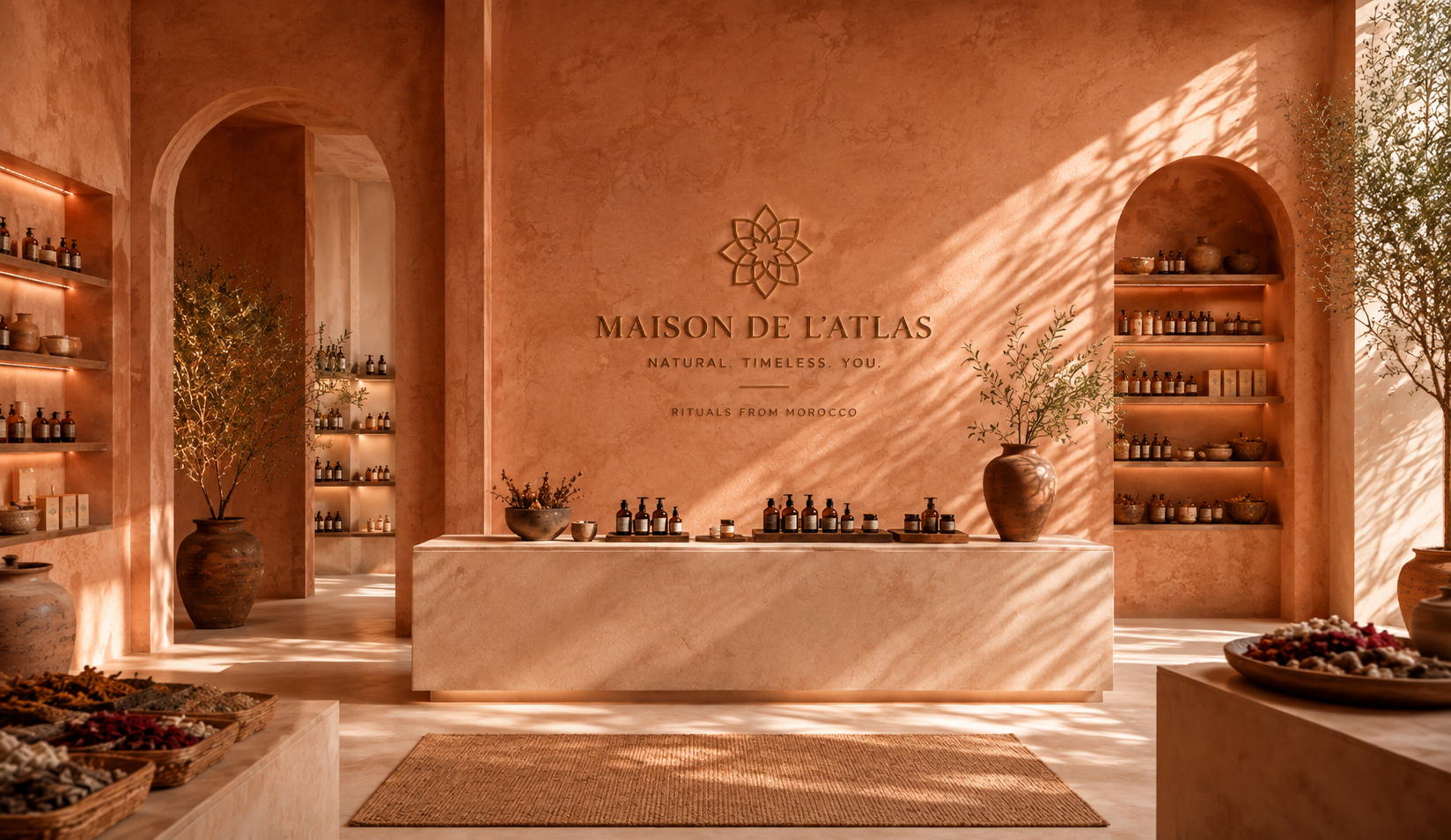 Raw Moroccan ingredients